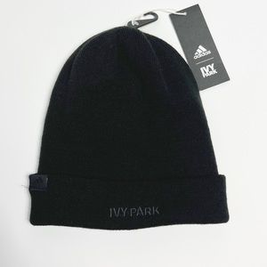 Adidas X Ivy Park Drip 2.2 Black Out Knit Beanie Hat Unisex OSFM